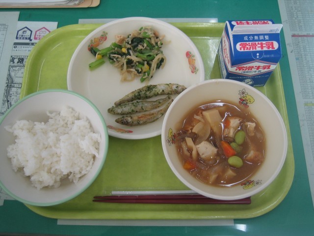 本日の給食の写真