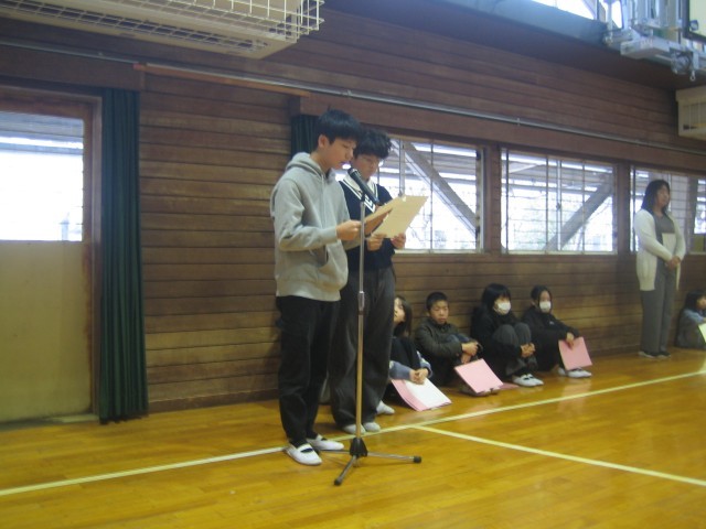 朝会の写真