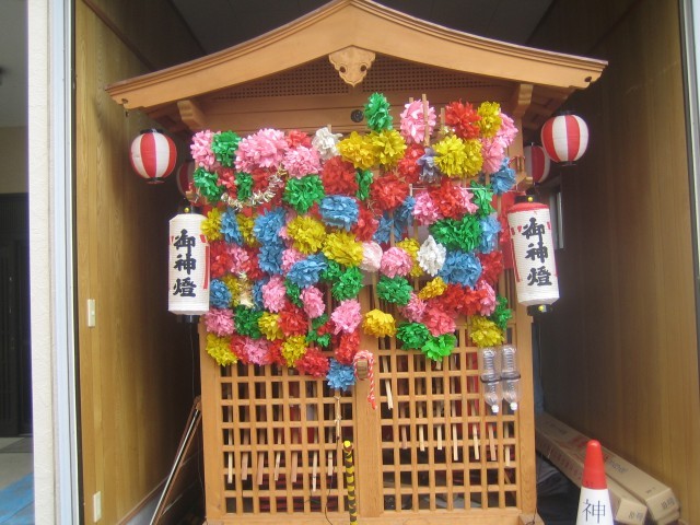 神明社の山車