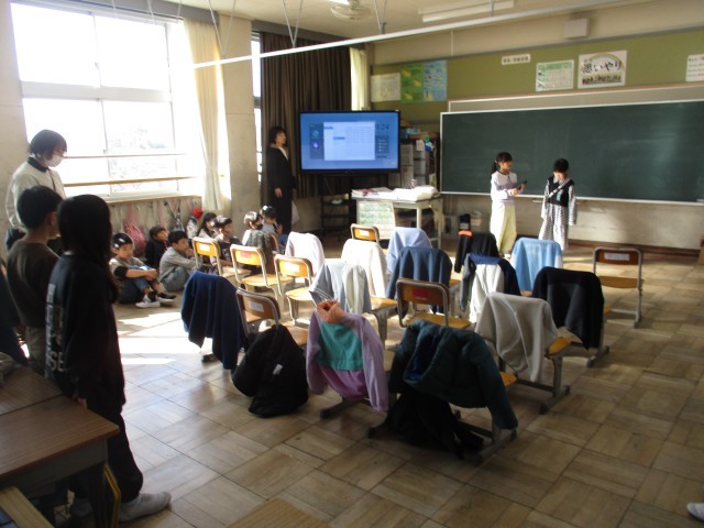 3年国語科　劇の練習