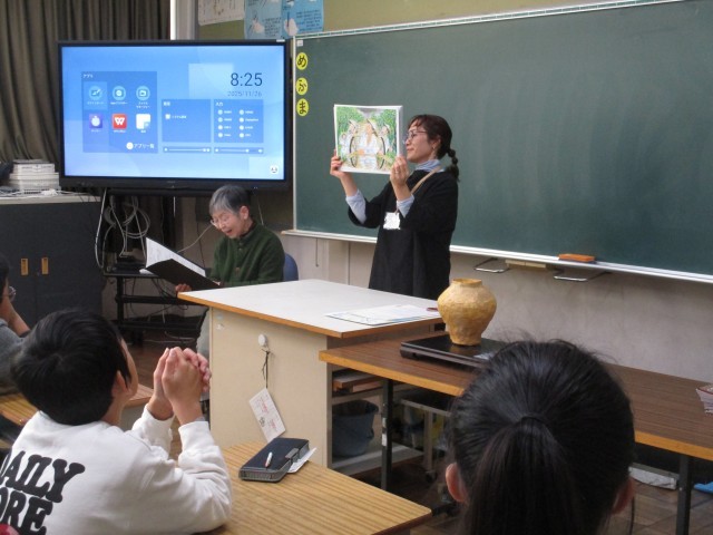 6年1組読み聞かせ