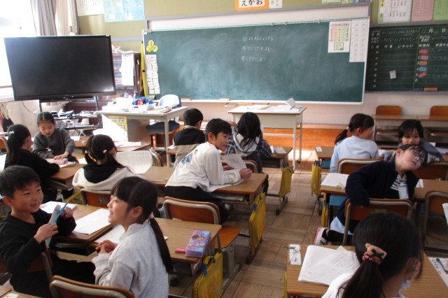 1年　原稿読みの練習