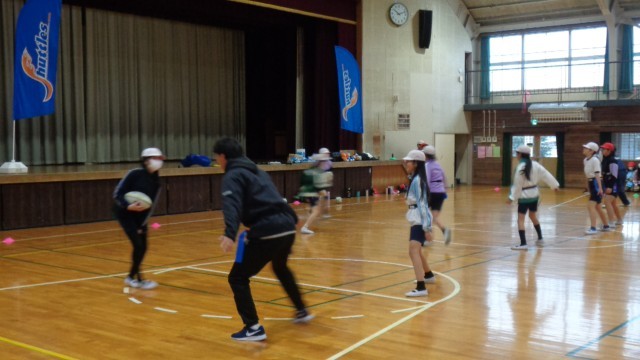 タグラグビー出前授業２