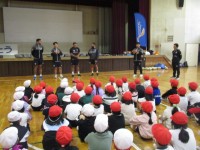 タグラグビー出前授業2年１