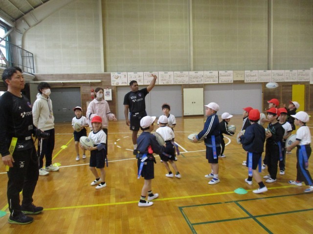 タグラグビー出前授業1年２