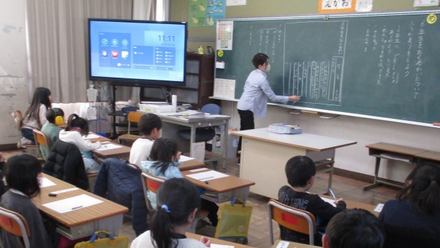 １年「６年生を送る会」の作文