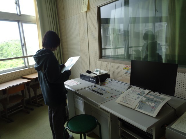 放送委員　朝の放送当番