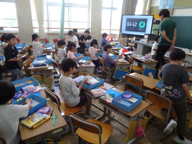 １年　道具箱整頓