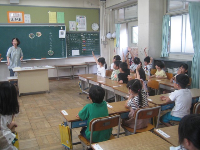 道徳授業の写真