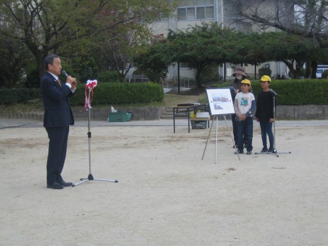 市長さんの挨拶の写真