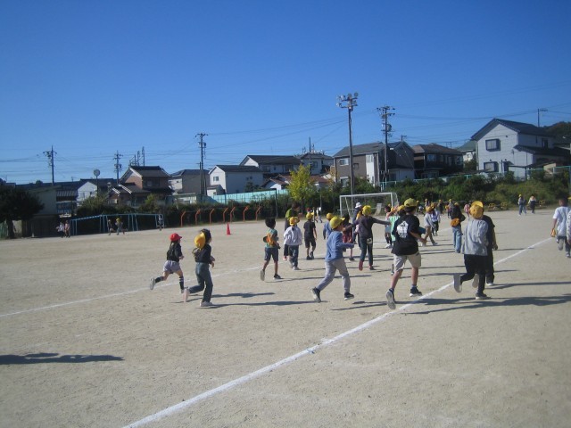 かけ足運動の写真
