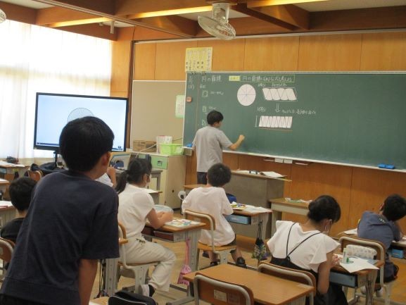 2024年9月5日　6年1組　算数　円の公式　発言