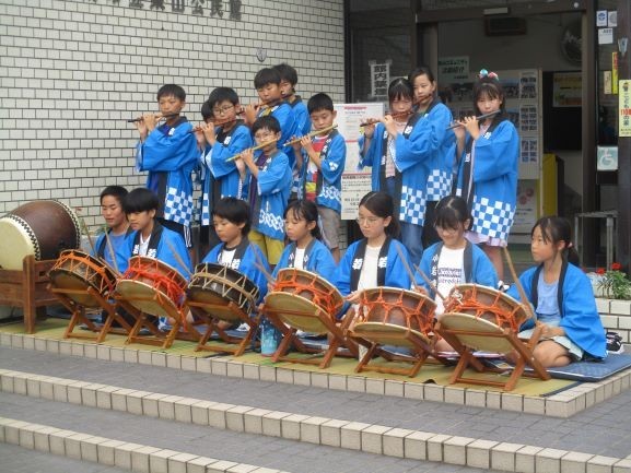 2024年9月28日　東山公民館ふれあいまつり　オープニング　お囃子１