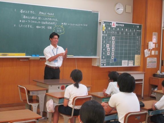 2024年9月30日 ５年１組　教育実習生あいさつ