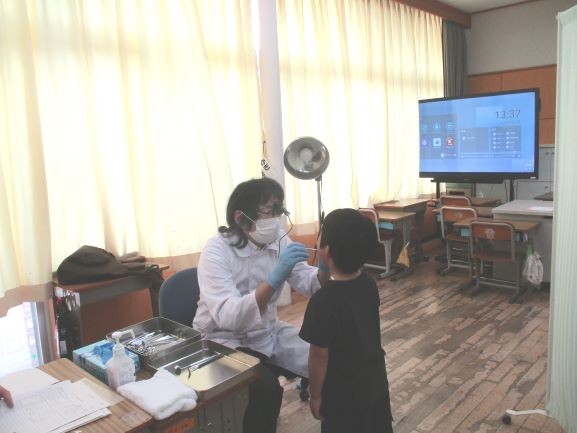 2024年10月25日　就学時健診　歯科検診