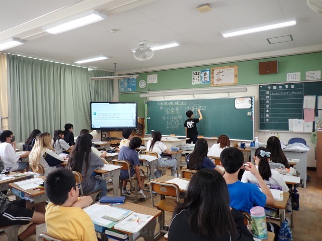 ６年生　算数科の授業
