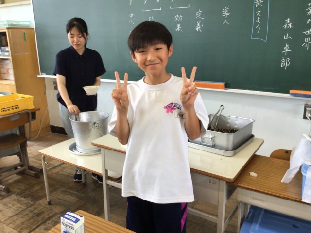 日直さんも待ち構えています